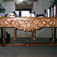 Wood Carved Desks & Bookcases